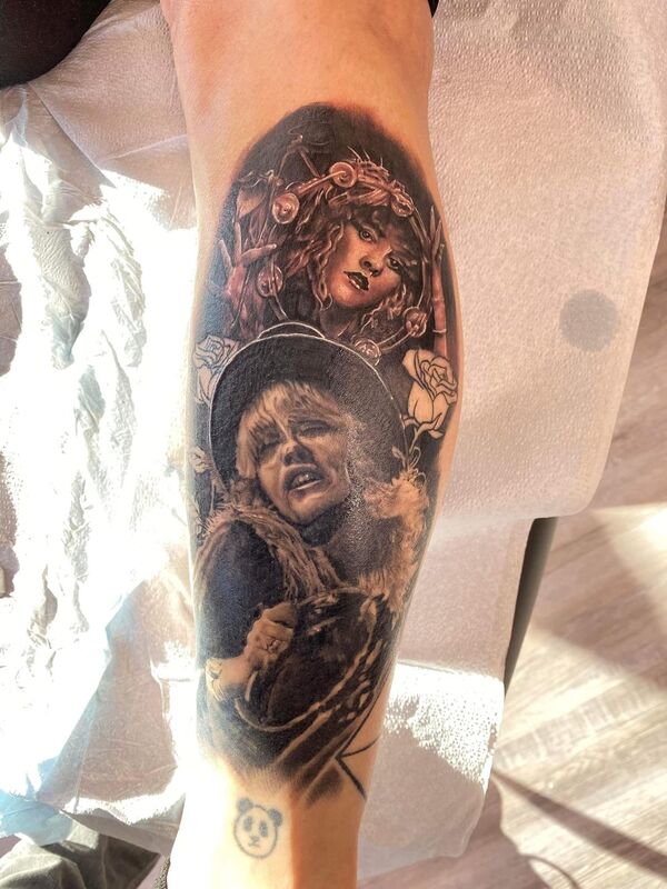 Stevie Nicks tattoo by mike Thompson hill